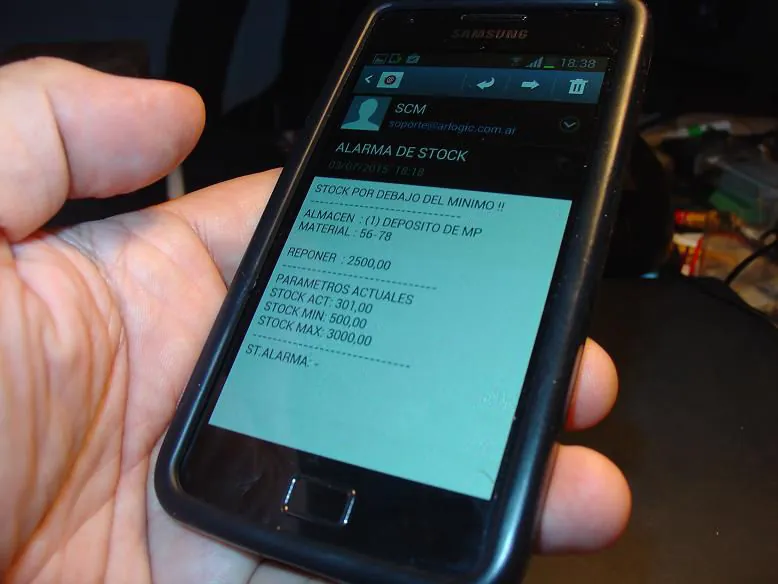 Alarmas al Celular